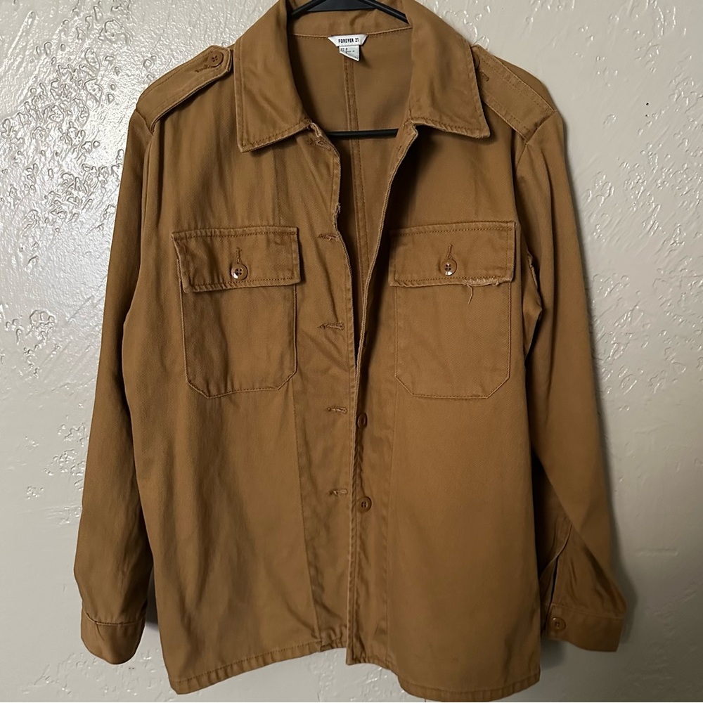 Forever 21 Tan Denim Jacket
